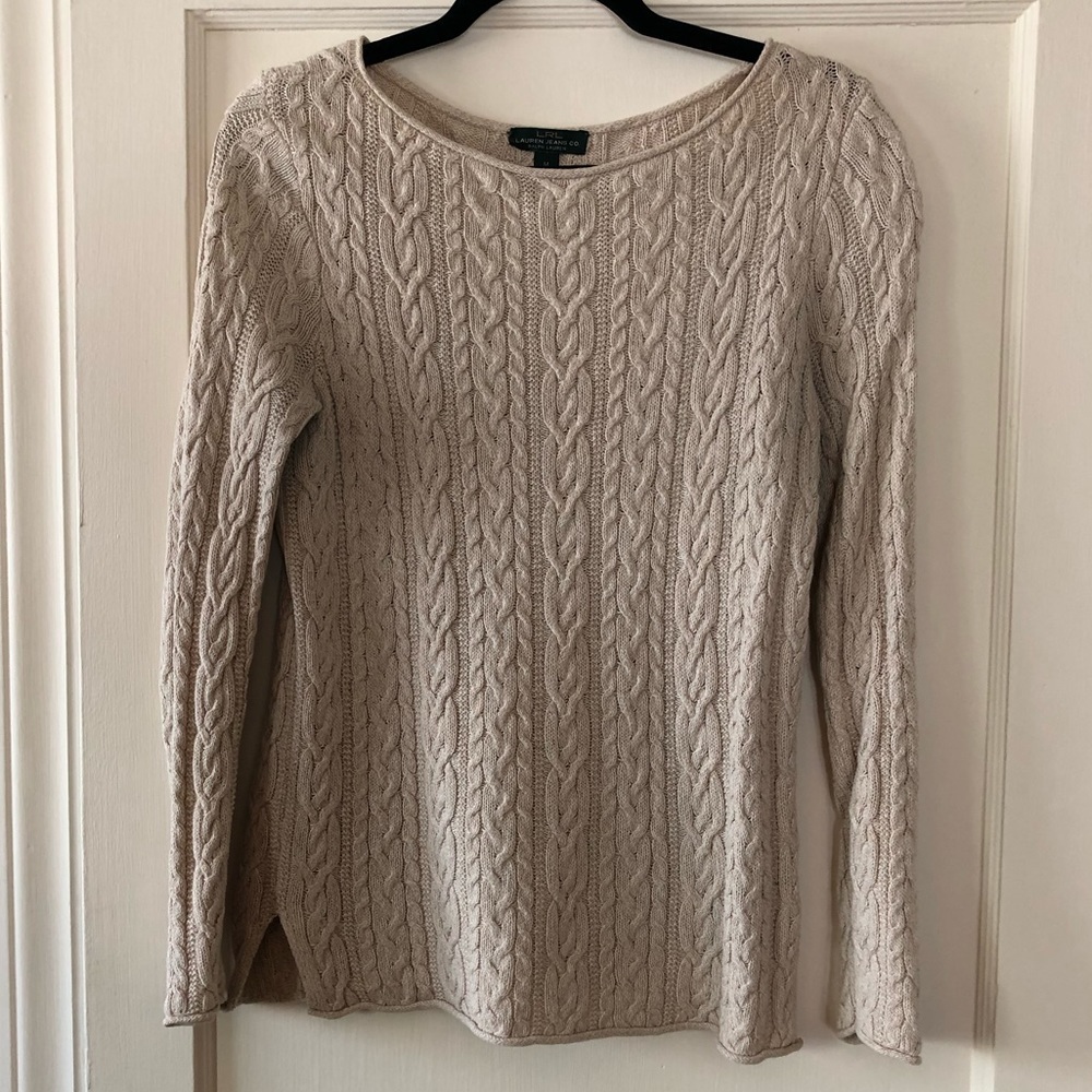 Ralph Lauren cream knit sweater
